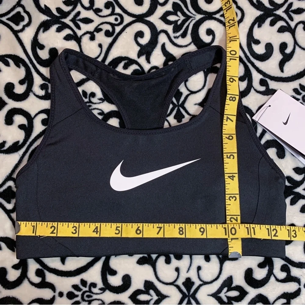 nwt Nike Swoosh Women's Black Sports Bra Size Small - Picture 10 of 14